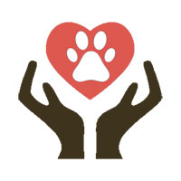 Heart Paw with hand holding the heart