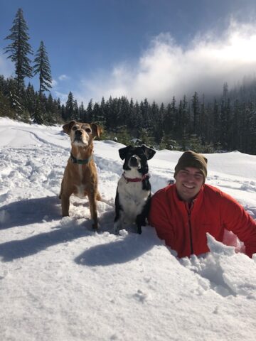 Piper enjoying life with her family
